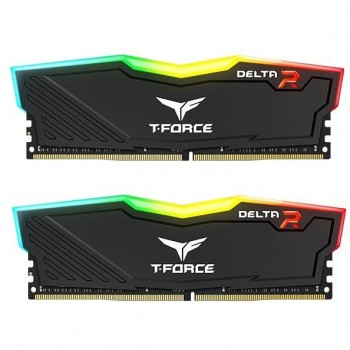 Team T-Force Delta RGB Black 16GB (2x8GB) 3200MHz CL16 DDR4 Gaming Ram (TF3D416G3200HC16FDC01)