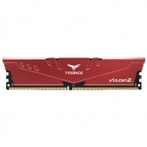 Team T-Force Vulcan Z Red 32GB 2x16GB 3200MHz CL16 DDR4 Gaming Ram (TLZRD432G3200HC16FDC01)