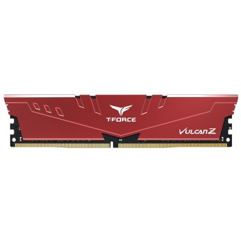 Team T-Force Vulcan Z Red 32GB 2x16GB 3200MHz CL16 DDR4 Gaming Ram (TLZRD432G3200HC16FDC01)