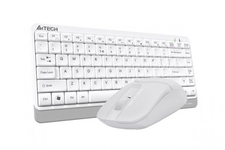 A4 TECH FG1112 2.4 Q FN-MM MİNİ KLAVYE+MOUSE SET BEYAZ