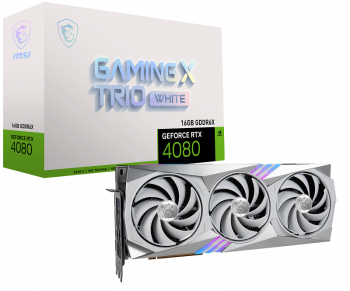 MSI RTX4080 16GB GAMING X TRIO WHITE GDDR6X HDMI DP 256BIT