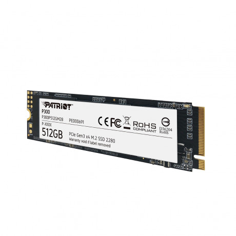 Patriot P300 512GB 1700/1100MB/s NVMe M.2 SSD Disk (P300P512GM28)