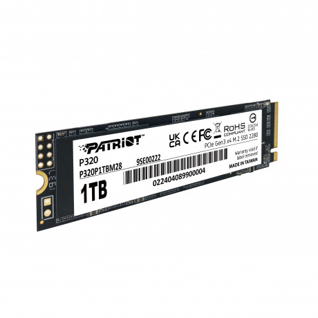 Patriot P320 1TB 3000/2200MB/s NVMe M.2 SSD Disk (P320P1TBM28)