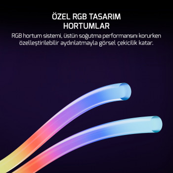 GAMEPOWER BEYAZ SKADI 240 SQUARE ARGB (RGB HORTUM)