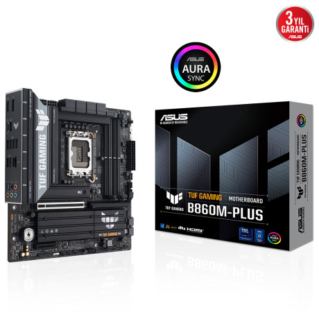 ASUS TUF GAMING B860M-PLUS 1851 SOKET DDR5 DP HDMI MATX ANAKART