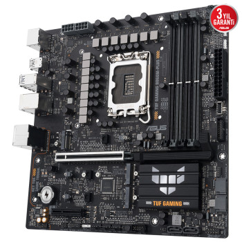 ASUS TUF GAMING B860M-PLUS 1851 SOKET DDR5 DP HDMI MATX ANAKART